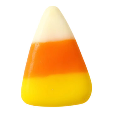 A single candy corn, iconic Halloween treat