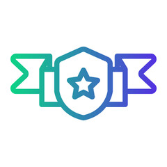 Star Line Gradient Icon