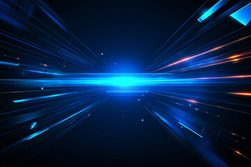 Obraz premium Dynamic Blue Light Streaks Background