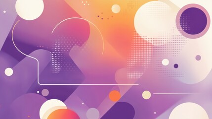 Obraz premium Subtle Purple Tones with Geometric Shapes in Background