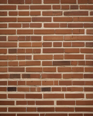 Obraz premium The brick wall is constructed with tightly fitted bricks.