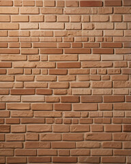 Fototapeta premium The brick wall has a textured surface with visible imperfections.