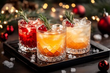Festive Cranberry and Orange Cocktails: A Sparkling Christmas Celebration
