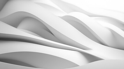 Fototapeta premium Abstract White Architectural Curves Design