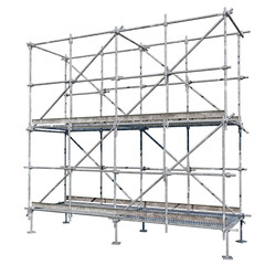 Scaffolding Engineering: A 3D model illustrating the engineering principles behind scaffolding design.	
