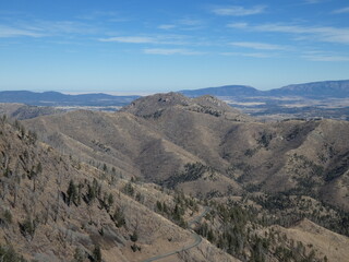 view of the mountains