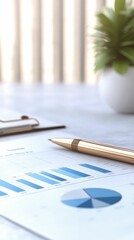 Graphs and documents in a tax seminar presentation office setting visual content professional environment close-up view financial insights