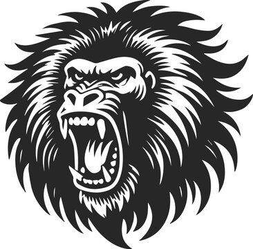head of baboon