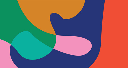 Vector Colorful liquid and fluid background for summer collection	