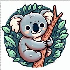 Obraz premium koala logo