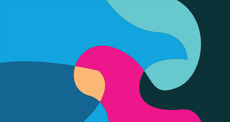 Vector Colorful liquid and fluid background for summer collection	