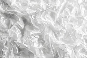 Obraz premium Abstract white crumpled fabric texture background.