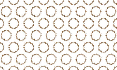 Jesus Christ's crown of thorns pattern background. Very suitable for Good Friday and Easter themed designs.
