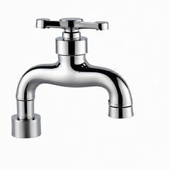water tap isolated on white background