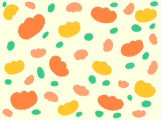 かわいいチューリップ背景オレンジ黄色