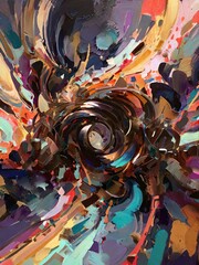 Fototapeta premium abstract background with circles