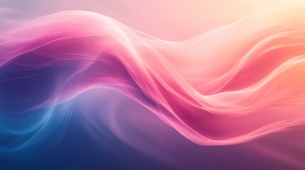 Fototapeta premium Abstract Pink and Blue Wave Design Illustration