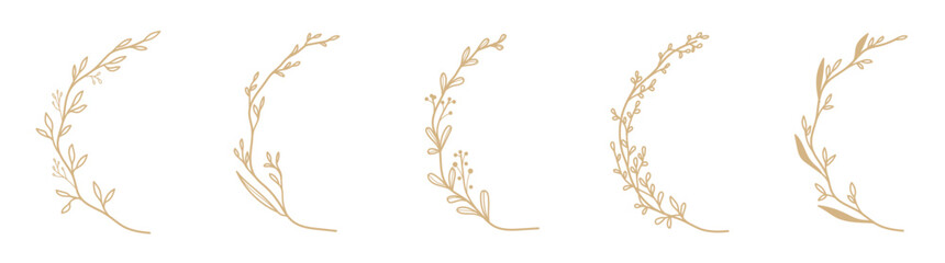 Set Collection Botanical Wreath and Floral Branch