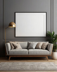 A framed picture on the wall, bathed in museum-like light and shadows.