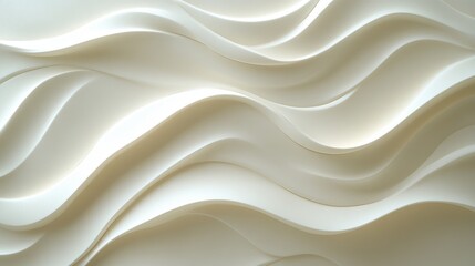 Obraz premium Abstract White Wave Pattern Background Design