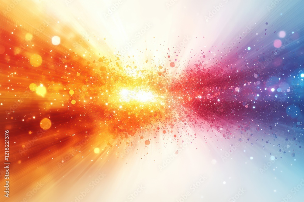 Aufkleber a vibrant explosion of colors creates a dynamic abstract background. perfect for art projects, digit