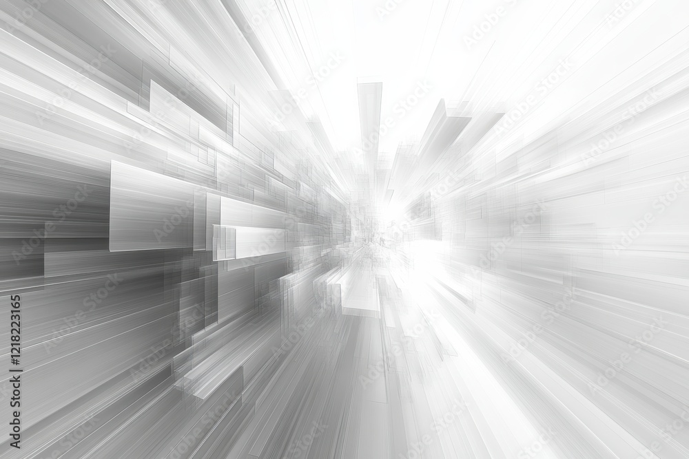 Poster An abstract background featuring dynamic motion blur, creating a sense of speed and energy. Perfect for digital media, technology, and design projects.