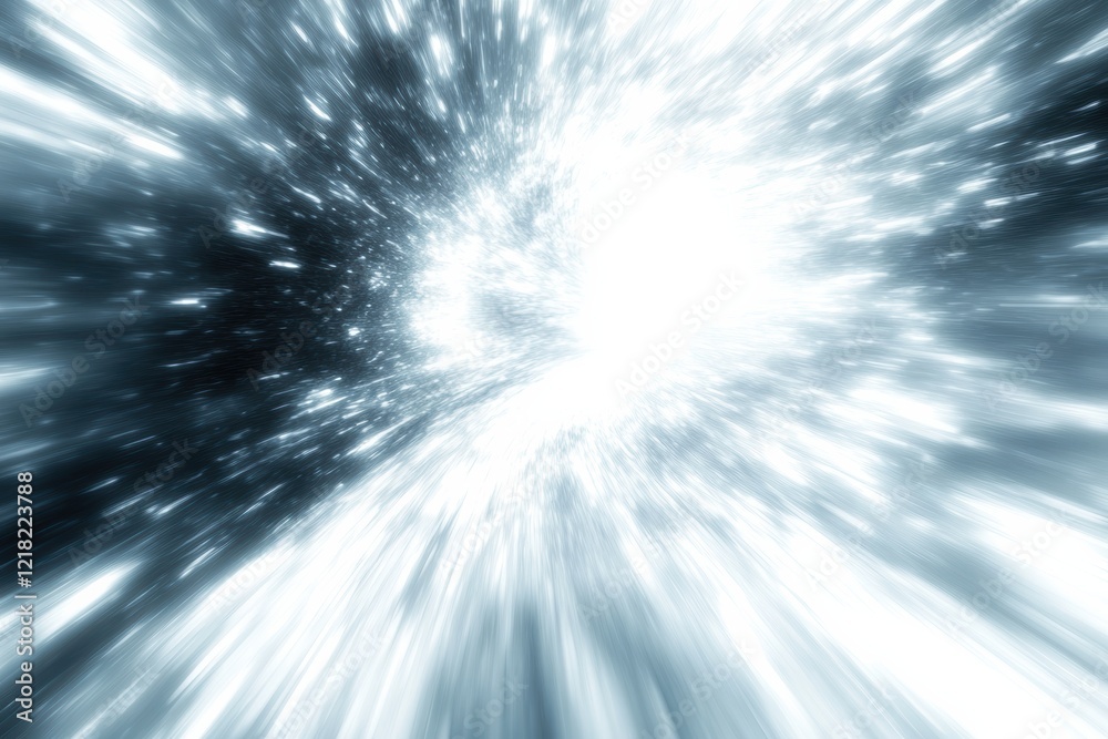 Aufkleber An abstract representation of light movement through space, conveying a sense of energy and motion, perfect for themes of speed and innovation.