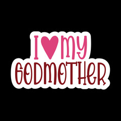 I Love My Family Member Svg Design