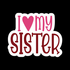 I Love My Family Member Svg Design