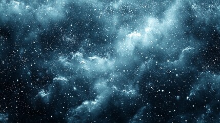 Fototapeta premium Celestial snowfall night sky abstract image cosmic environment aerial view ethereal concept