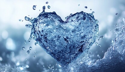 A Heart of Water: A Stunning Image of a Water Heart