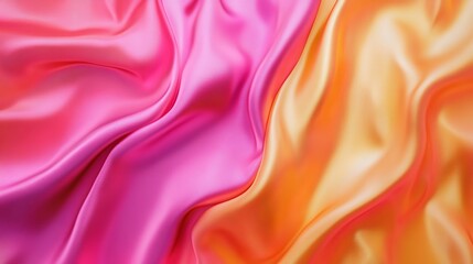 Fototapeta premium Pink Gold and Orange Smooth Silk Gradient Background Degrade