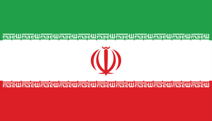 High detailed flag of Iran. National Iran flag. Asia. 3D illustration.