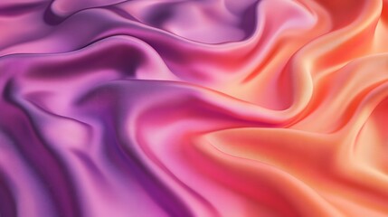 Fototapeta premium Pink Purple and Orange Smooth Silk Gradient Background Degrade
