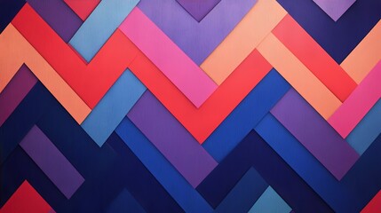 Vibrant Abstract Chevron Pattern Background Image