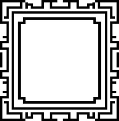 traditional korean square frame border