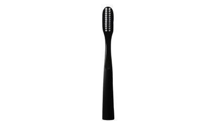 Black tooth brush with transparent PNG background