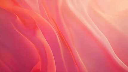 Red and pink smooth silk gradient background degraded, 8K realistic
