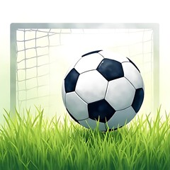 soccer ball on green grass