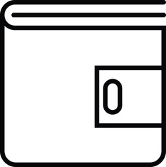 finance and money outline line black color icon