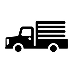 truck with trailer isolated PNG transparent