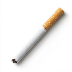 A Close-Up Shot of a Partially Smoked Cigarette.