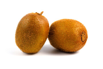 Fototapeta premium fresh of ripe kiwi fruit on white background