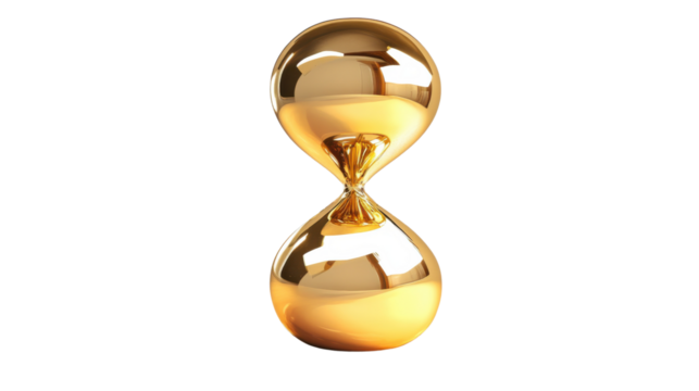 Hourglass on transparent background - Powered by Adobe