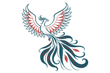Obraz premium phoenix vector illustration