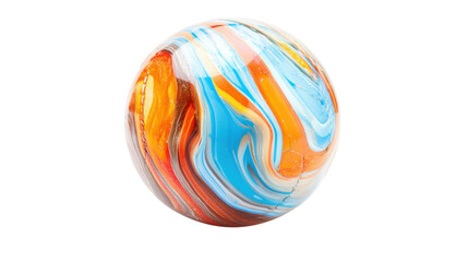 Obraz premium Colorful ball on transparent background