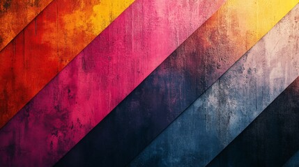 Abstract Diagonal Color Block Texture Design