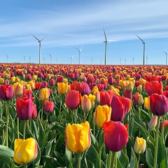 tulips in the garden