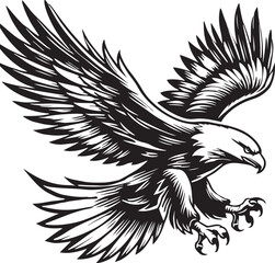 eagle silhouette vector illustration