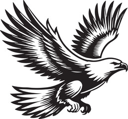 eagle silhouette vector illustration
